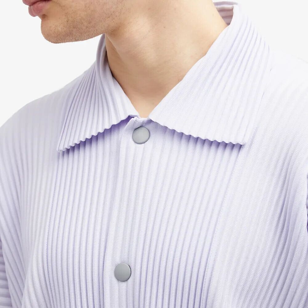 

Homme Plissé Issey Miyake Плиссированная куртка-рубашка, лавандовый