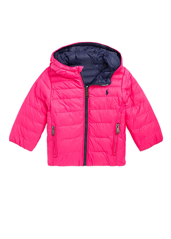 

Розовая, темно-синяя, двусторонняя куртка для мальчика Polo Ralph Lauren