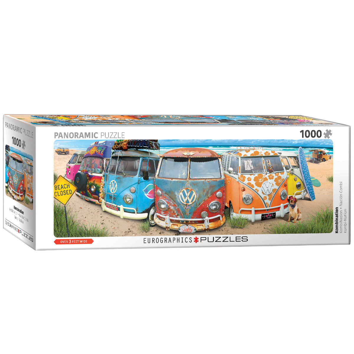 

Еврографика, пазл Panoramic Vw Bus Kombination, 1000 шт. EuroGraphics