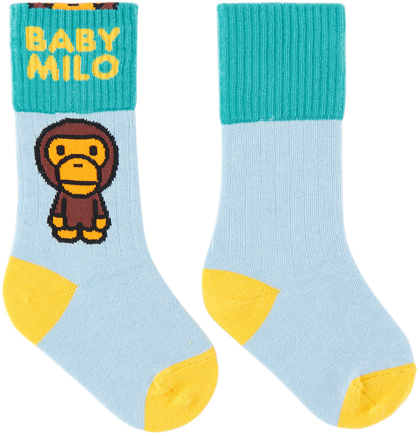 

Детские синие носки Milo Baby BAPE, Синий