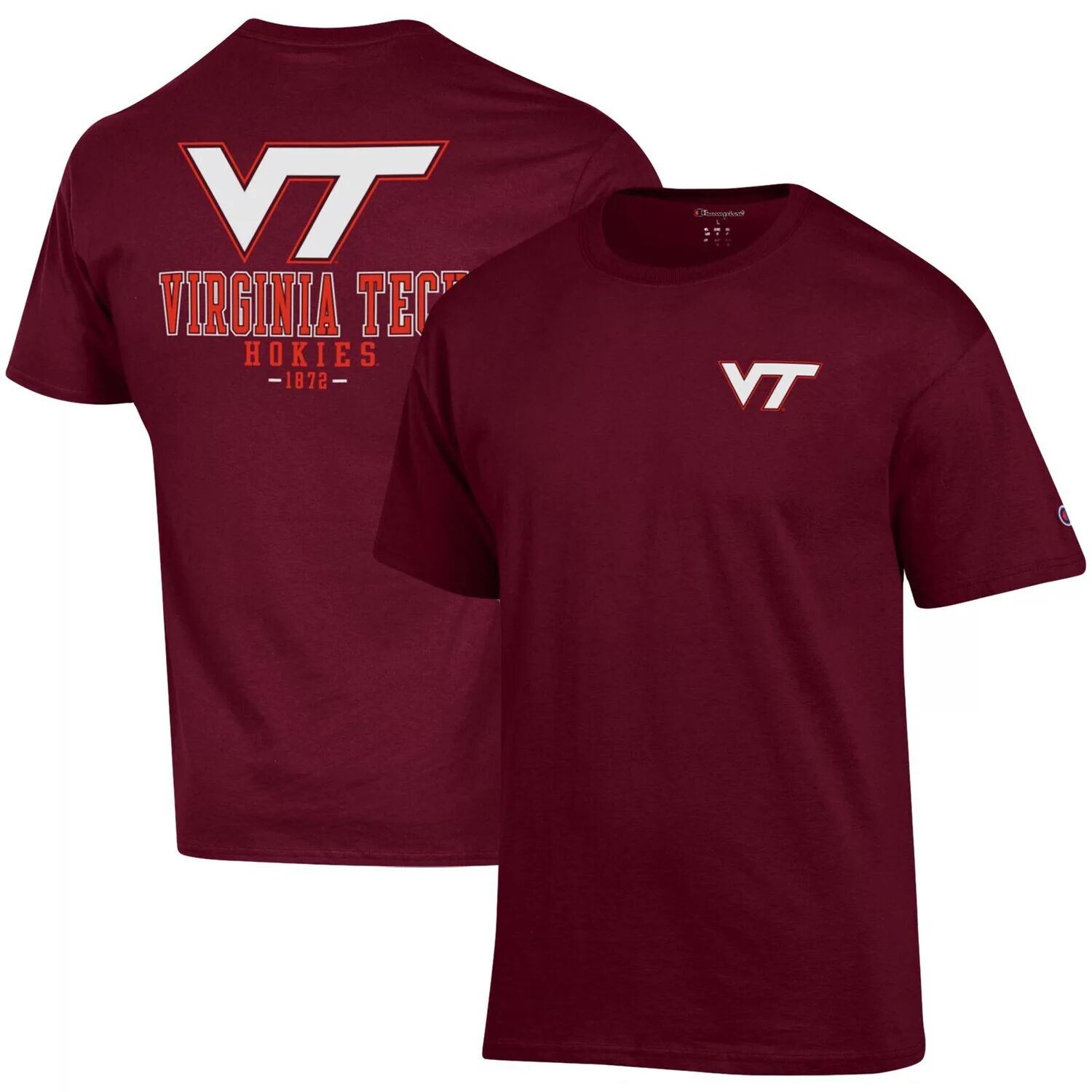 

Мужская темно-бордовая футболка Virginia Tech Hokies Stack 2-Hit Champion