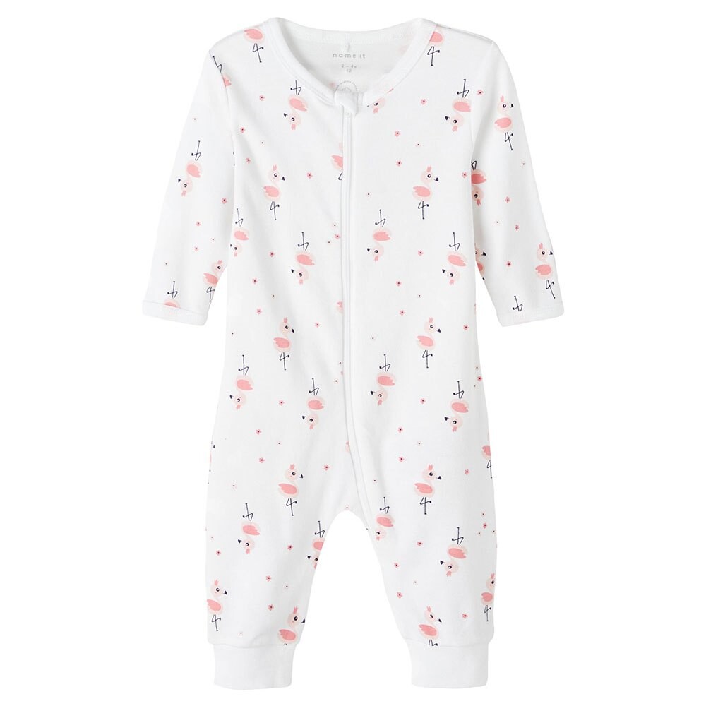 

Пижама Name It Zip Flamingo Baby, белый