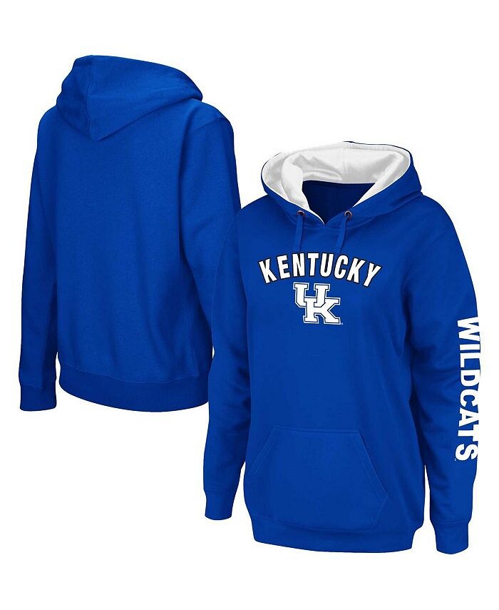 

Женский пуловер с капюшоном Royal Kentucky Wildcats Loud and Proud Colosseum, синий