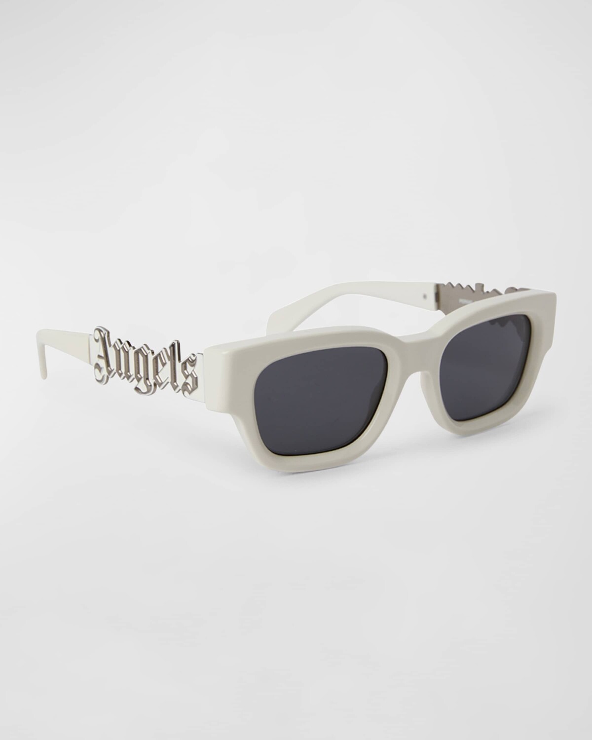 

Мужские квадратные солнцезащитные очки Posey из ацетата Palm Angels, цвет White