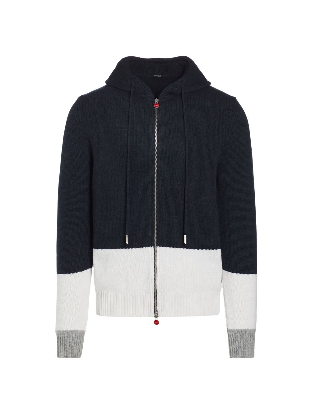 

Кашемировое худи с цветными блоками Kiton, синий