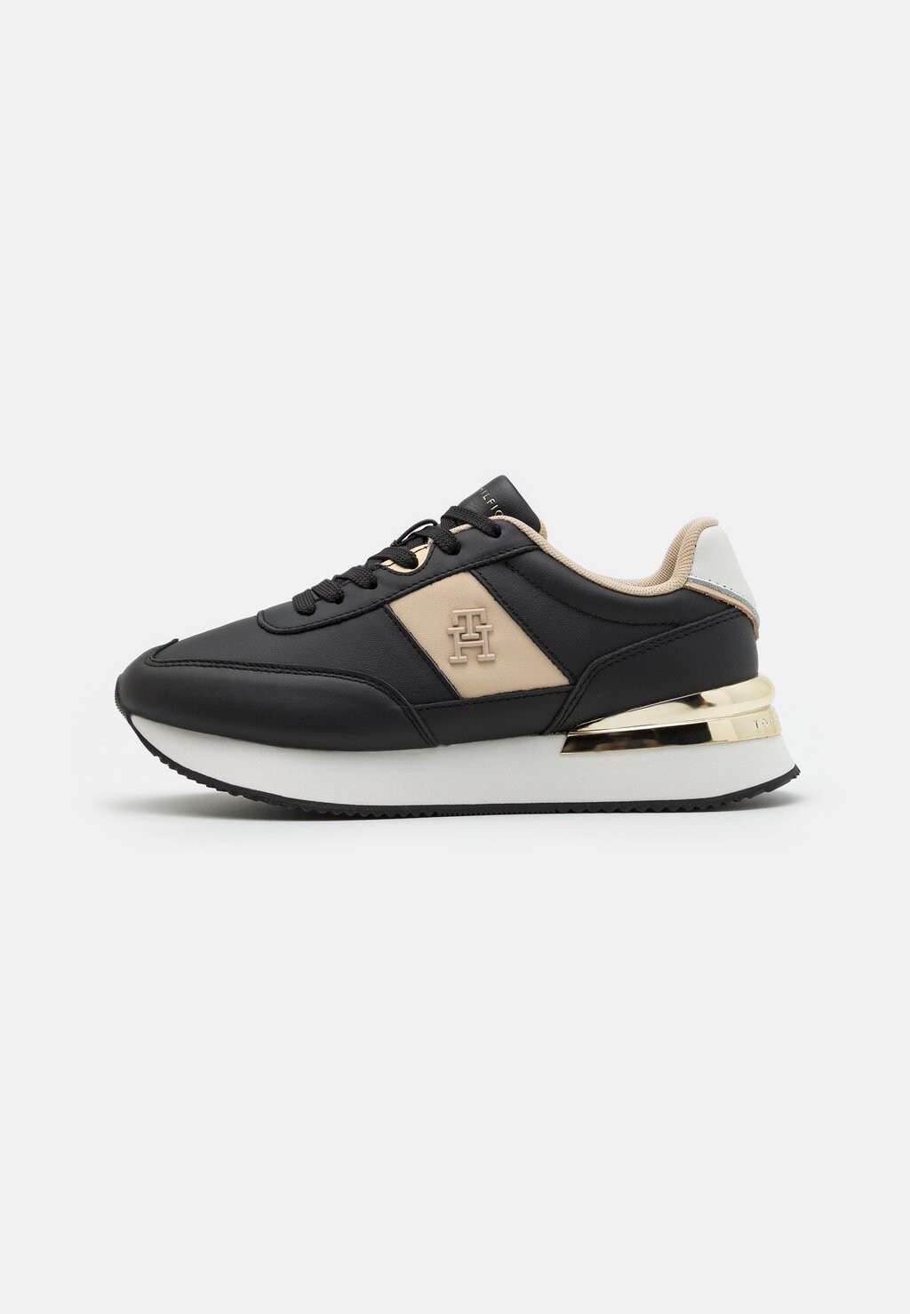 Низкие кроссовки ELEVATED FEMININE RUNNER Tommy Hilfiger, черный кроссовки th elevated feminine runner gld tommy hilfiger белый