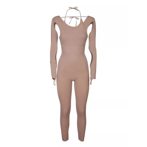 Комбинезон cut-out details jumpsuit Andreadamo, розовый