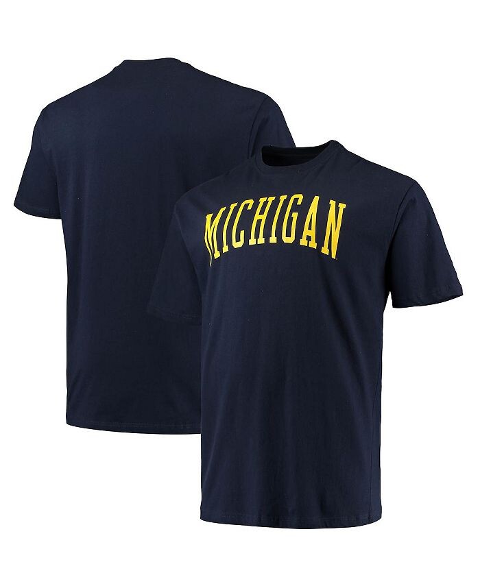 

Мужская темно-синяя футболка с логотипом Michigan Wolverines Big and Tall Arch Team Champion, синий