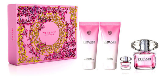 Набор косметики, 4 шт. Versace, Bright Crystal hermessence rose ikebana туалетная вода 1 5мл