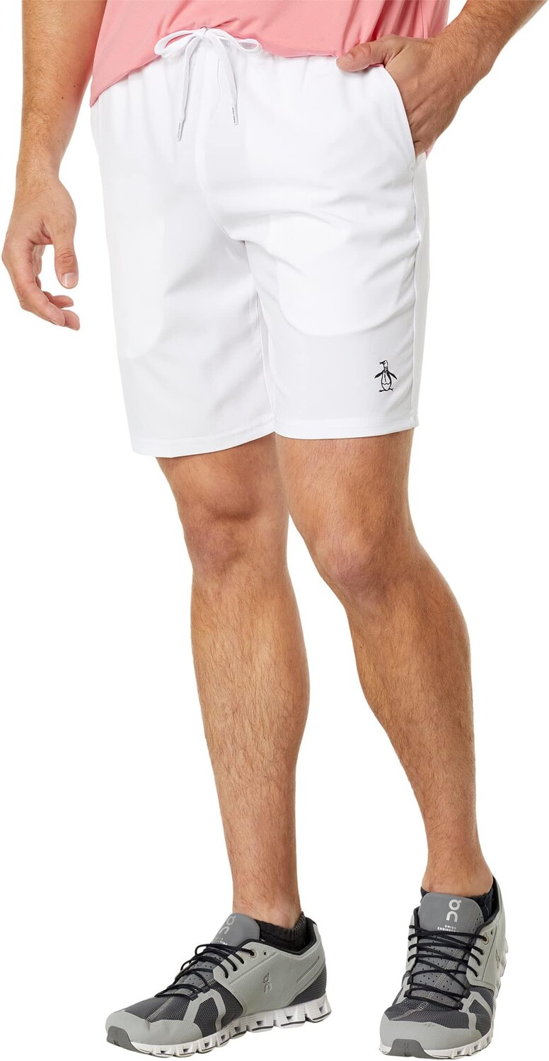 

Шорты Solid Performance 8 дюймов Original Penguin Golf, ярко-белый