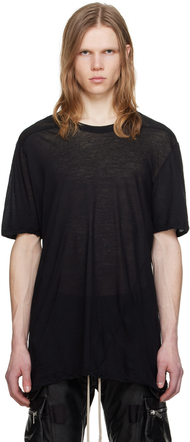 

Черная футболка Томми Rick Owens, цвет Black