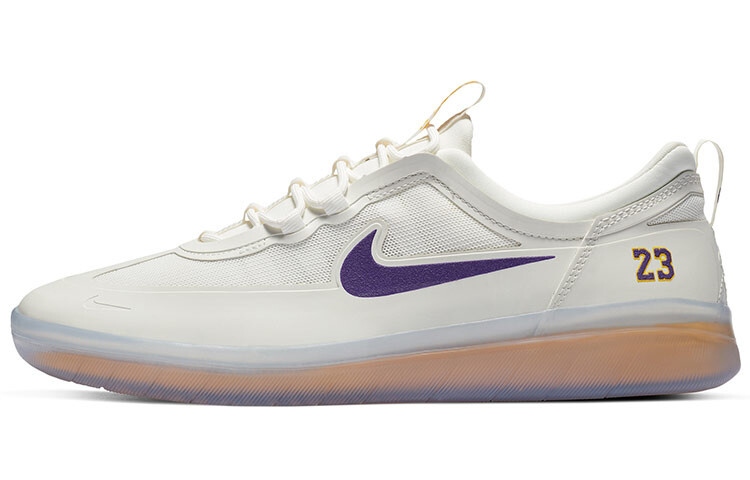 

Мужские кроссовки для скейтбординга Nba X Nike Sb Nyjah Free 2 Lakers бежевого/фиолетового/золотого цвета