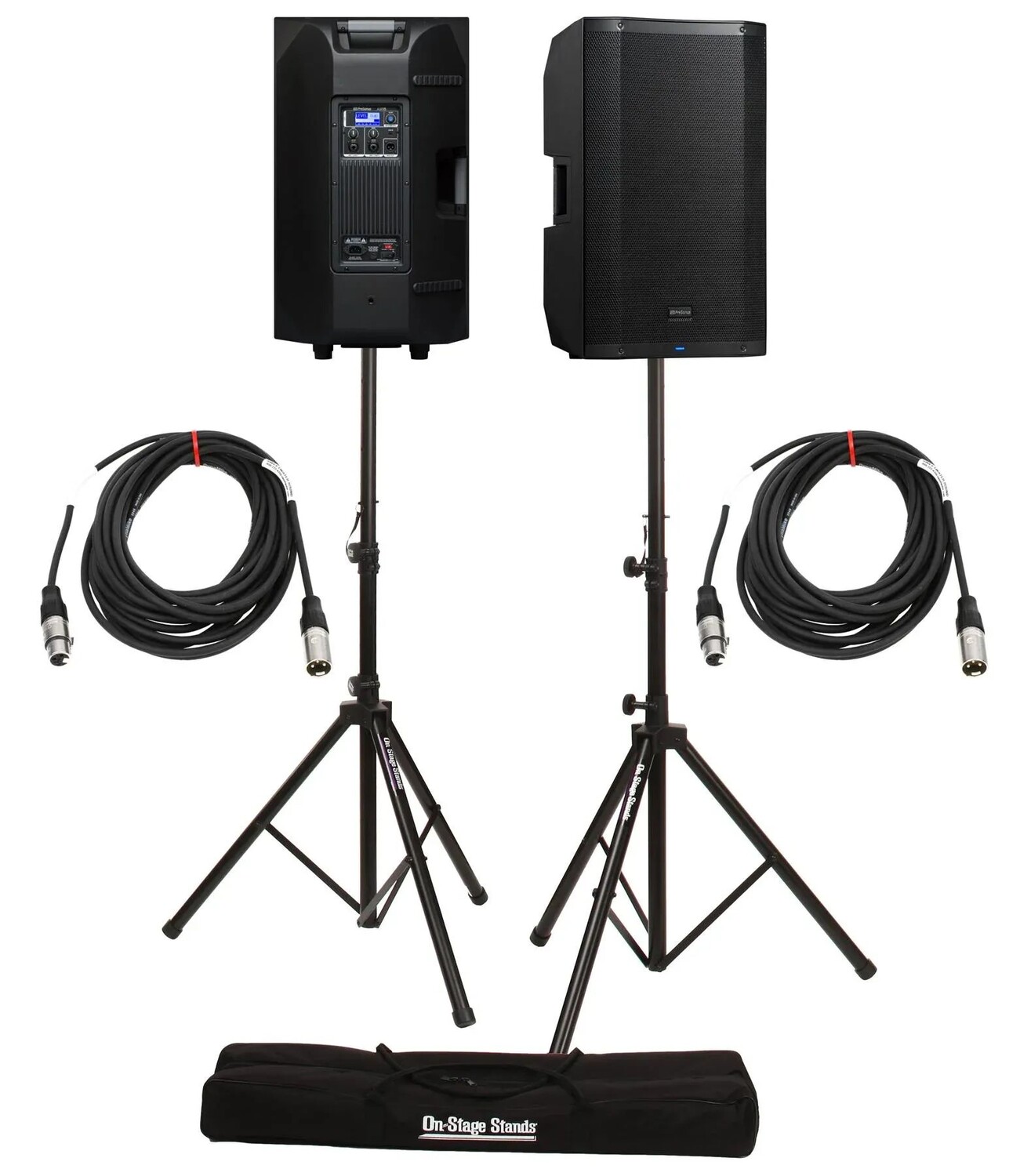

Пара динамиков PreSonus Air15 с подставками и кабелями