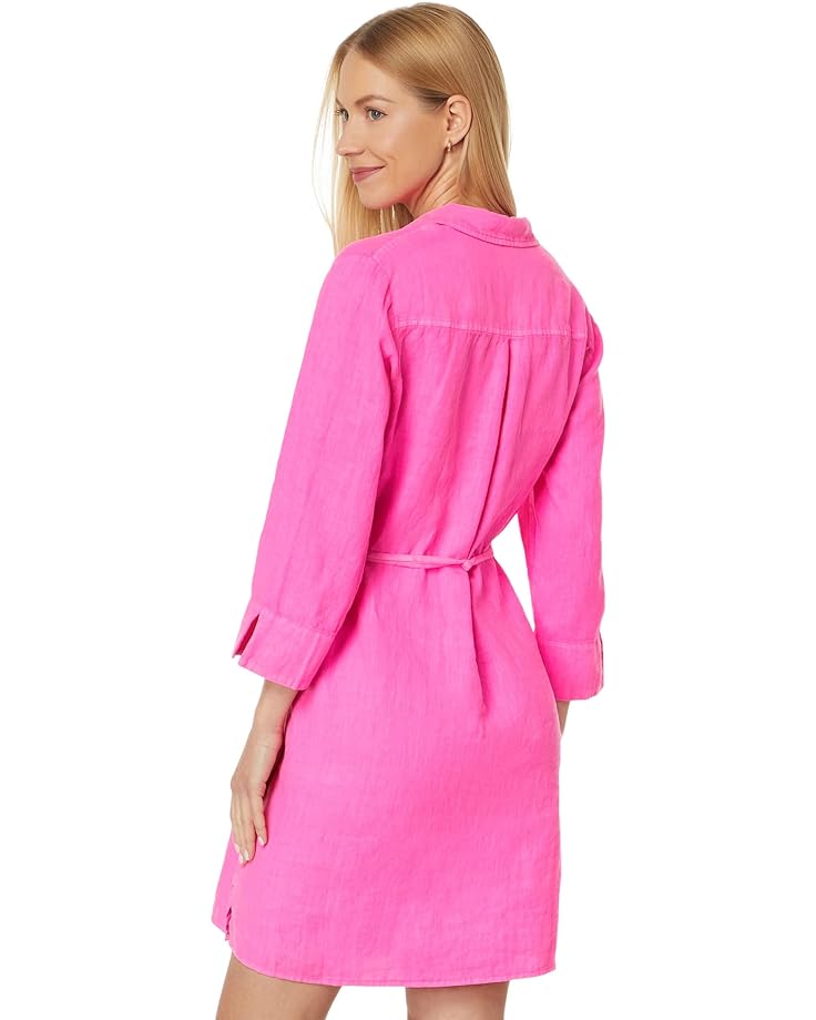 Платье Lilly Pulitzer Pilar Tunic Linen Dress, цвет Aura Pink