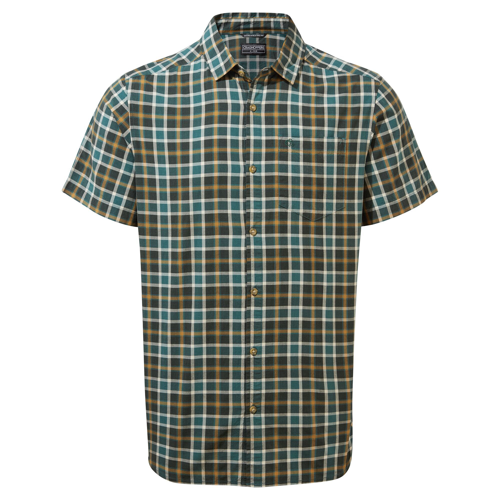 

Рубашка Craghoppers Kurzarm Menlo, цвет Spruce Green Check