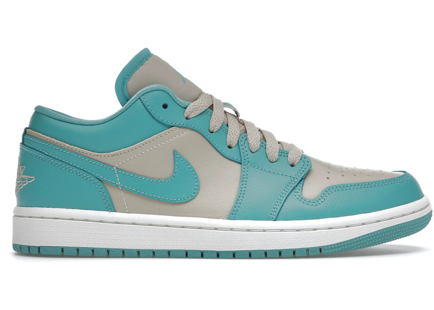 

Кроссовки Nike Air Jordan 1 Low, серый / бирюзовый