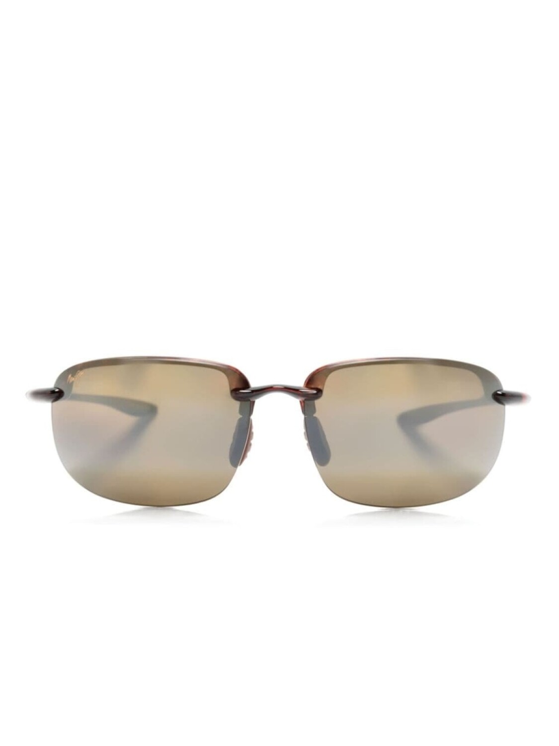 

Maui Jim солнцезащитные очки Ho'okipa XL в безободковой оправе, коричневый