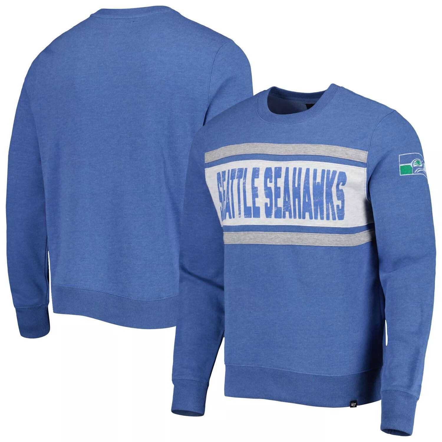 

Мужской темно-синий пуловер с принтом '47 Seattle Seahawks Tribeca