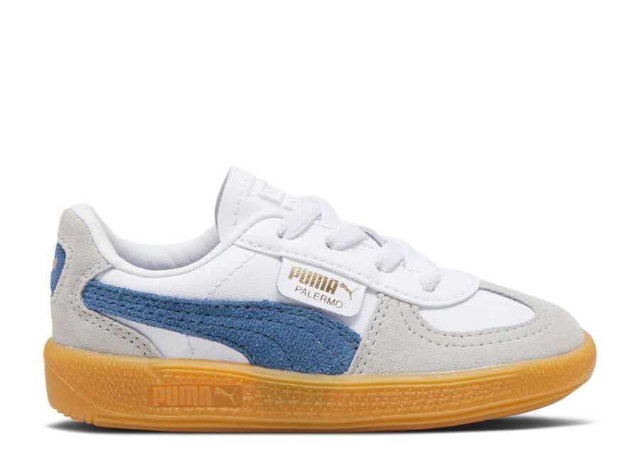 

Кроссовки Puma Palermo Leather Toddler, цвет White Blue Horizon Gum