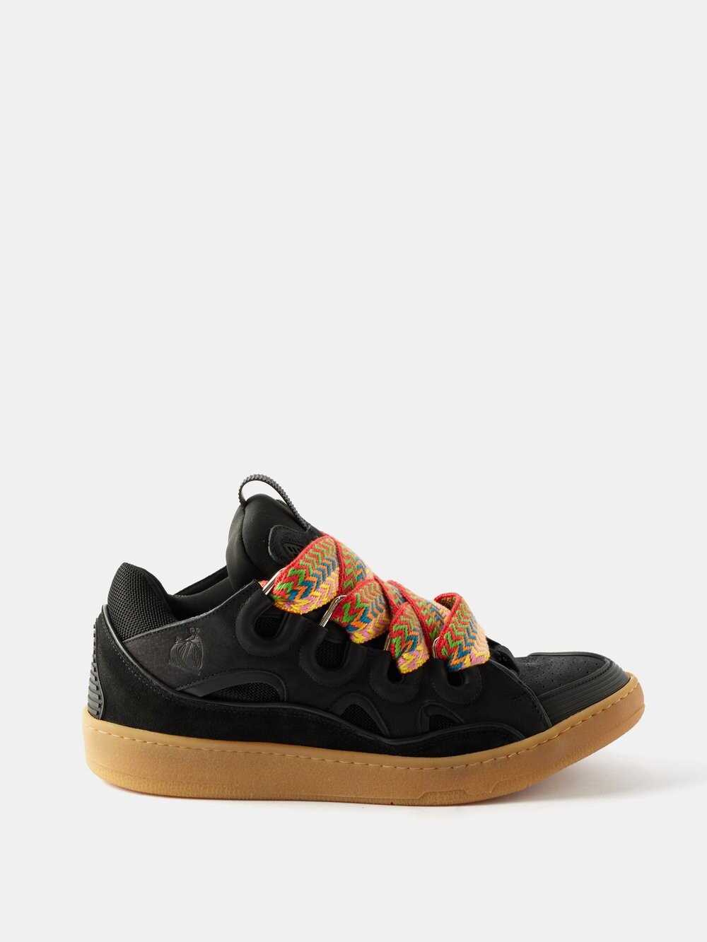 

Кожаные кроссовки curb Lanvin, черный