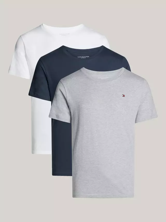 

Футболка Tommy Hilfiger Short-Sleeved Lounge 3 шт, цвет white/navy/grey