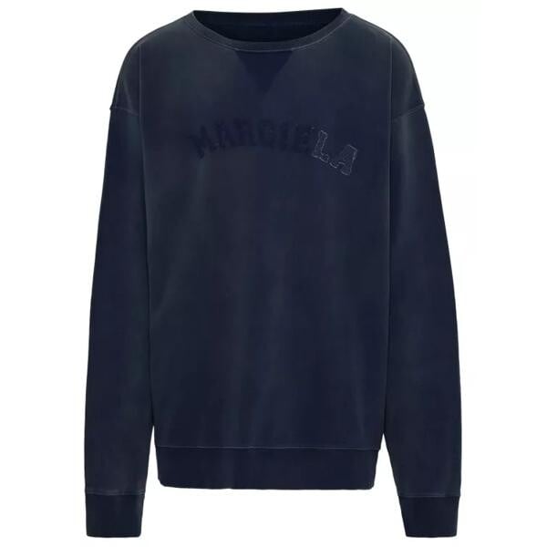 

Футболка organic cotton sweatshirt Maison Margiela, синий