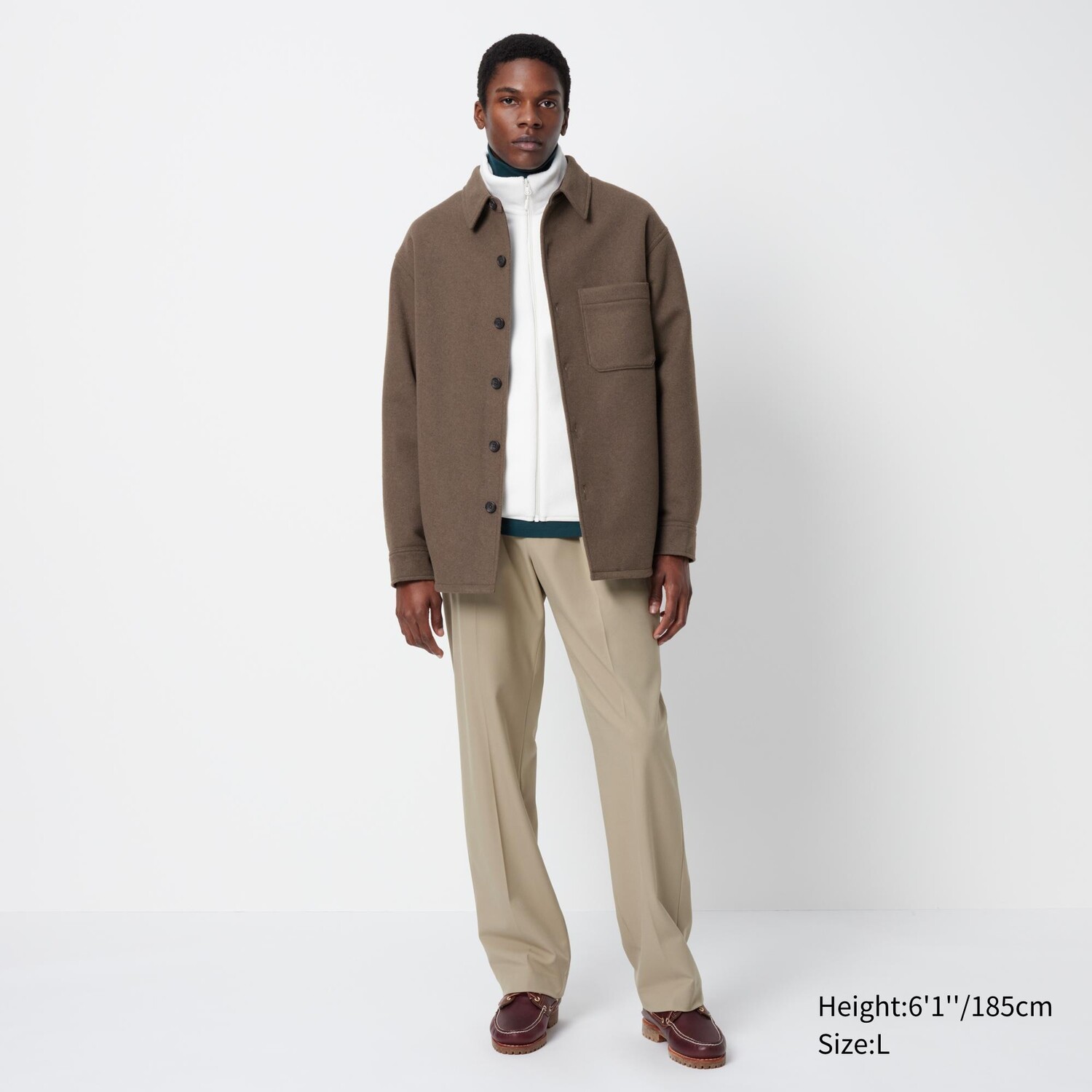 

Брюки UNIQLO широкие с защипами удлиненные, бежевый