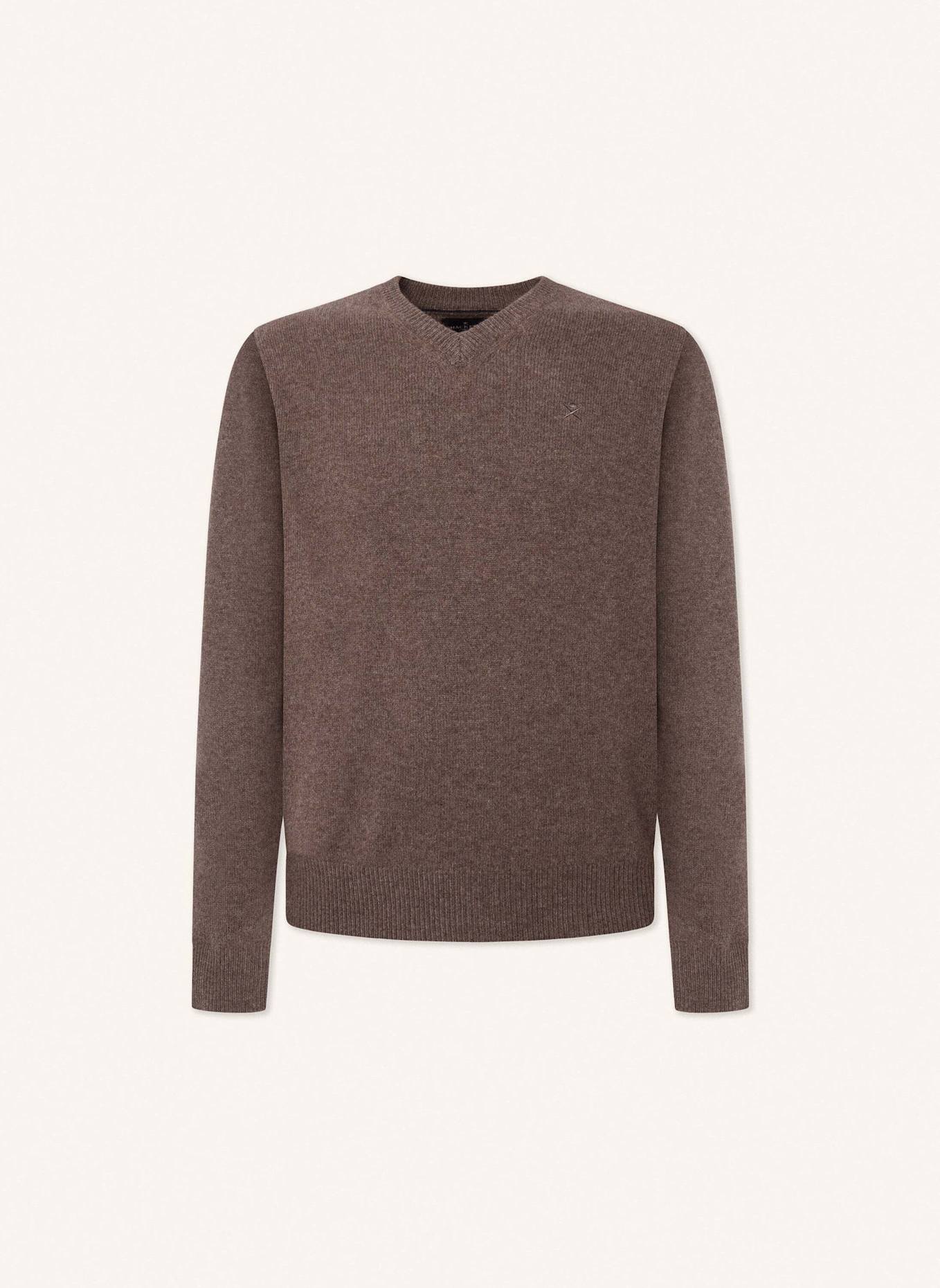 

Толстовка lambswool v neck HACKETT LONDON, бежевый