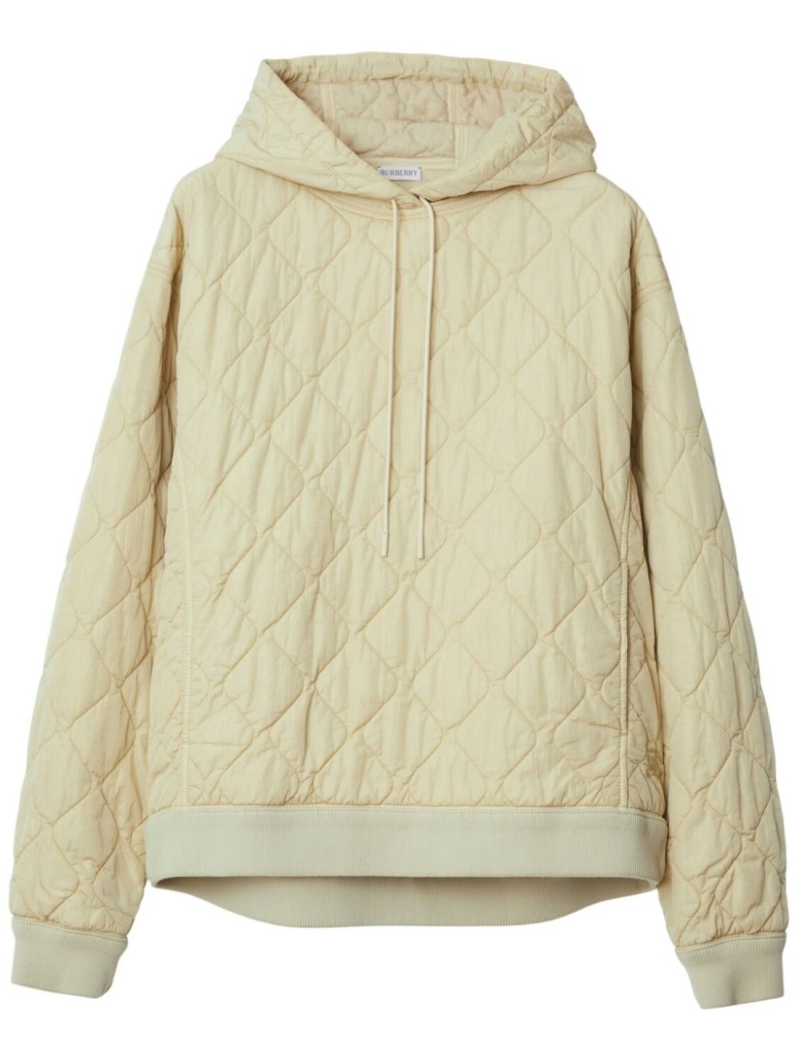 

Стеганое худи с вышивкой Equestrian Knight Burberry, бежевый