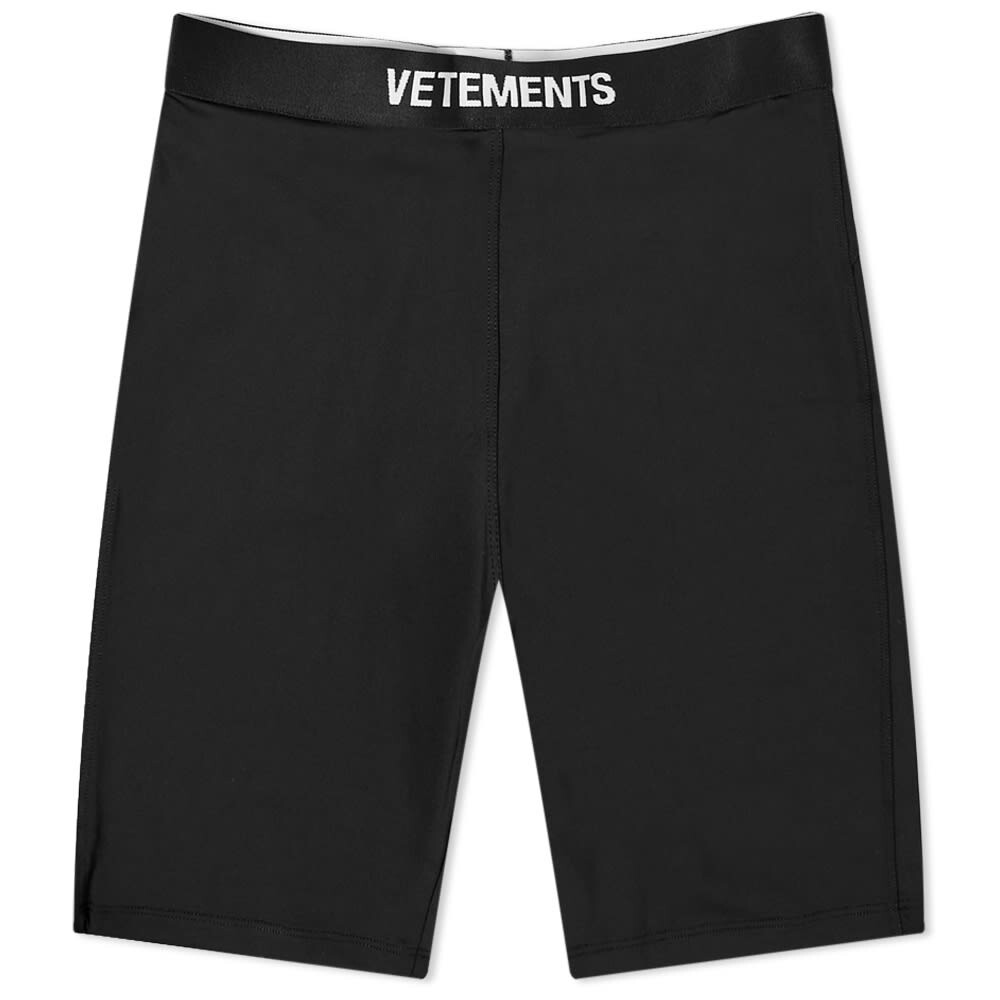 

Велосипедные шорты с логотипом Vetements, черный
