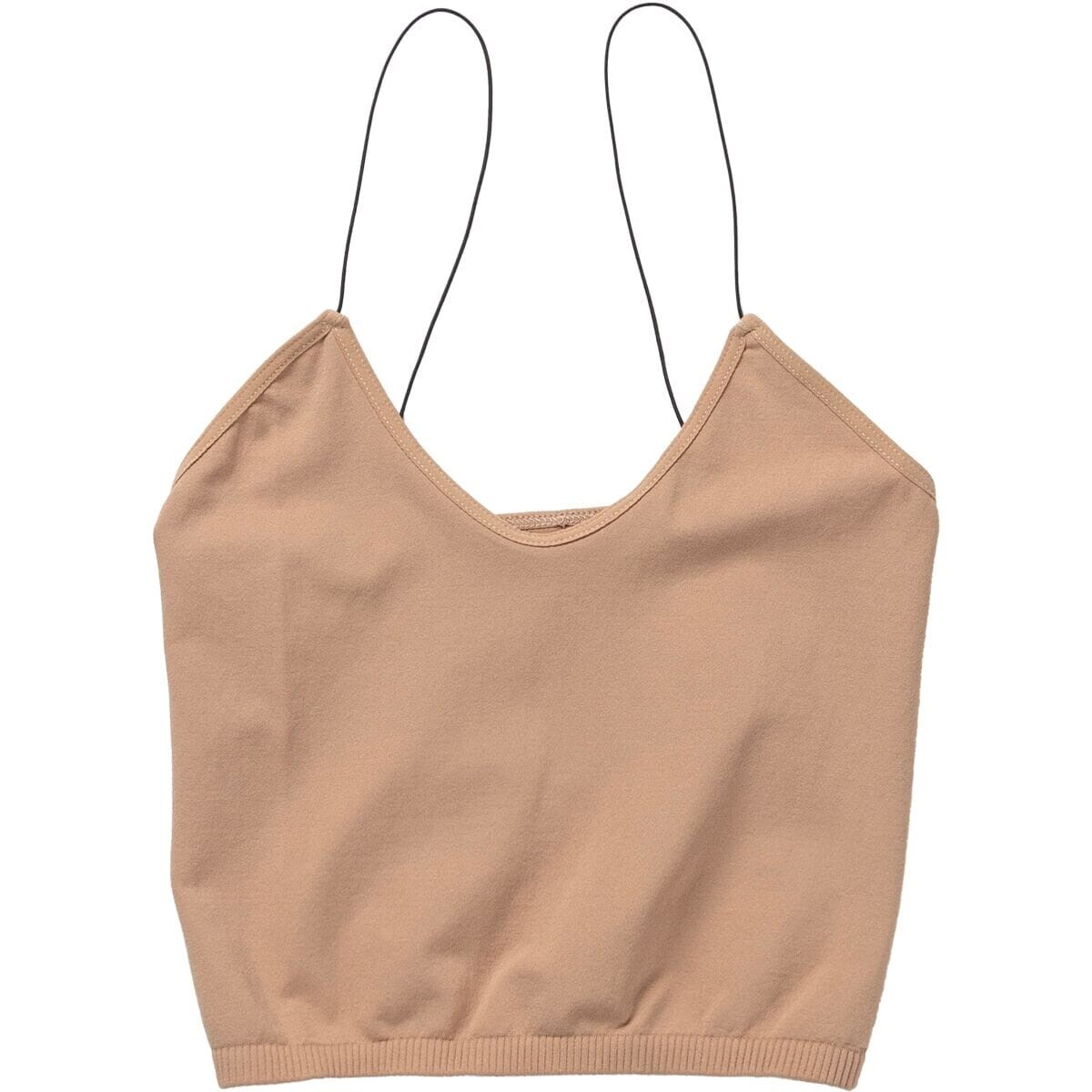 

Бесшовная майка с узкими бретелями Free People, цвет natural
