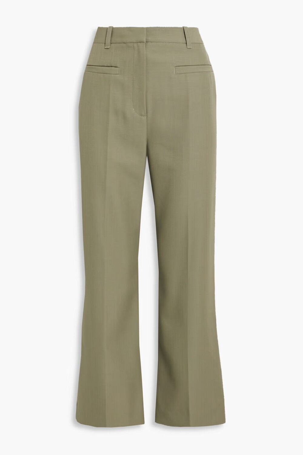 

Шерстяные брюки-клеш 3.1 Phillip Lim, зеленый шалфей