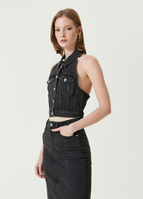

Джинсовая блузка T By Alexander Wang, антрацит