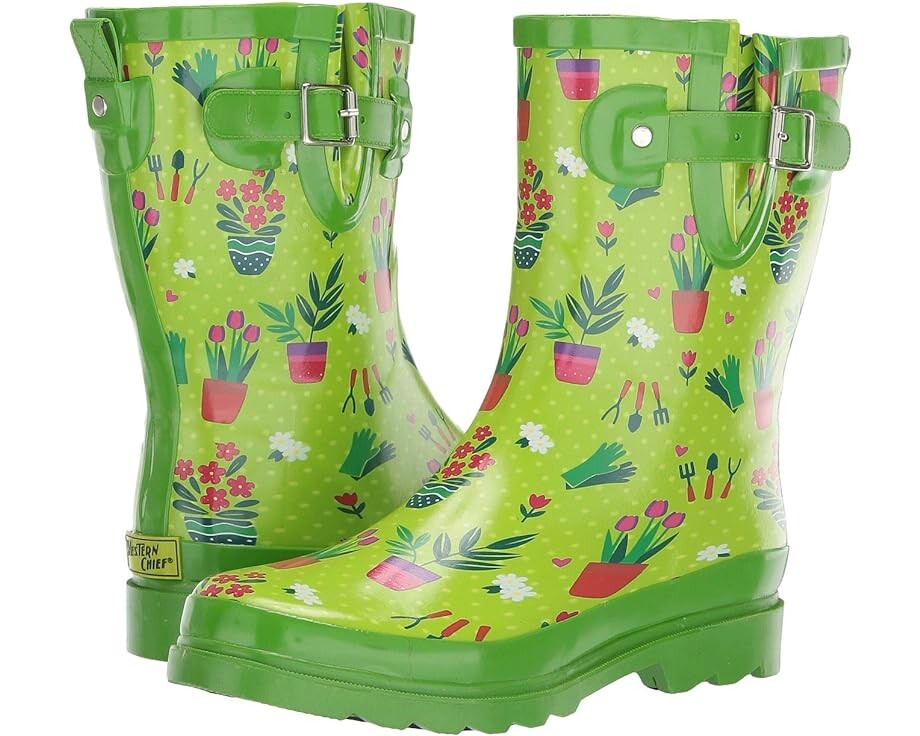 

Ботинки Western Chief Waterproof Mid Rain Boot, цвет Garden Days