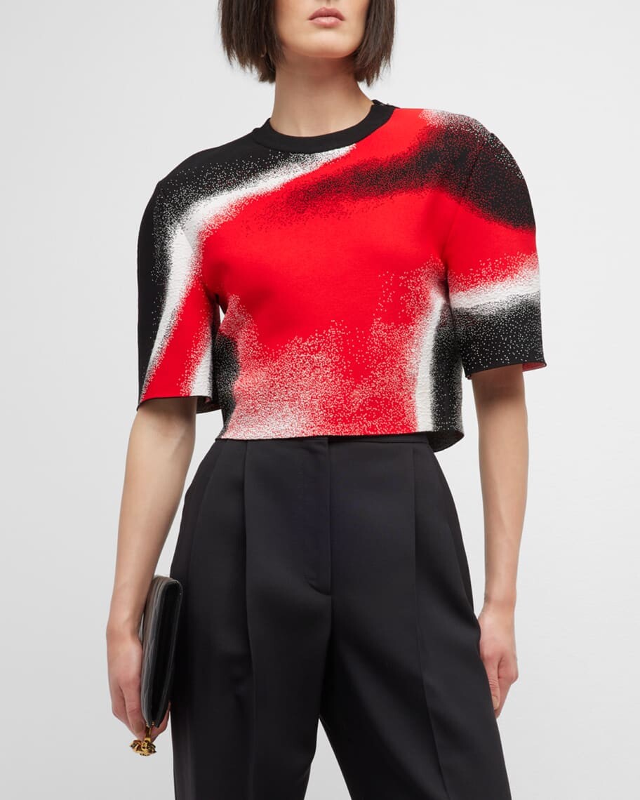 

Укороченная футболка Mushroom Spores Alexander McQueen