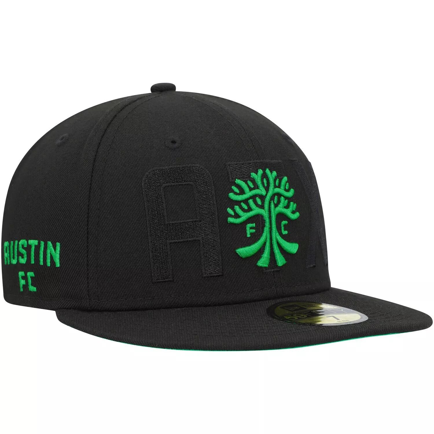 

Мужская приталенная кепка New Era Black Austin FC Kick Off 59FIFTY