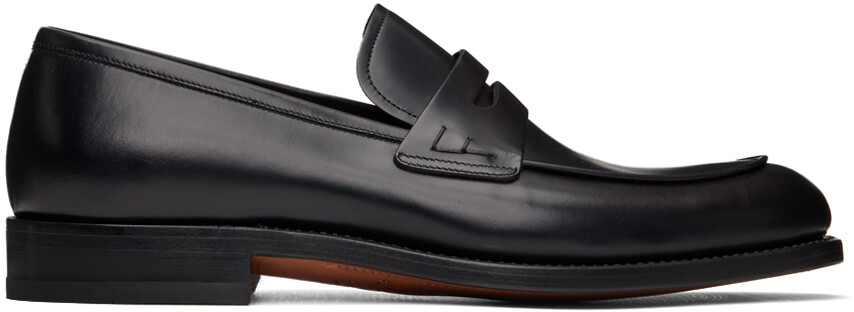 

Черные лоферы из ткани Ferragamo, Черный, Черные лоферы из ткани Ferragamo