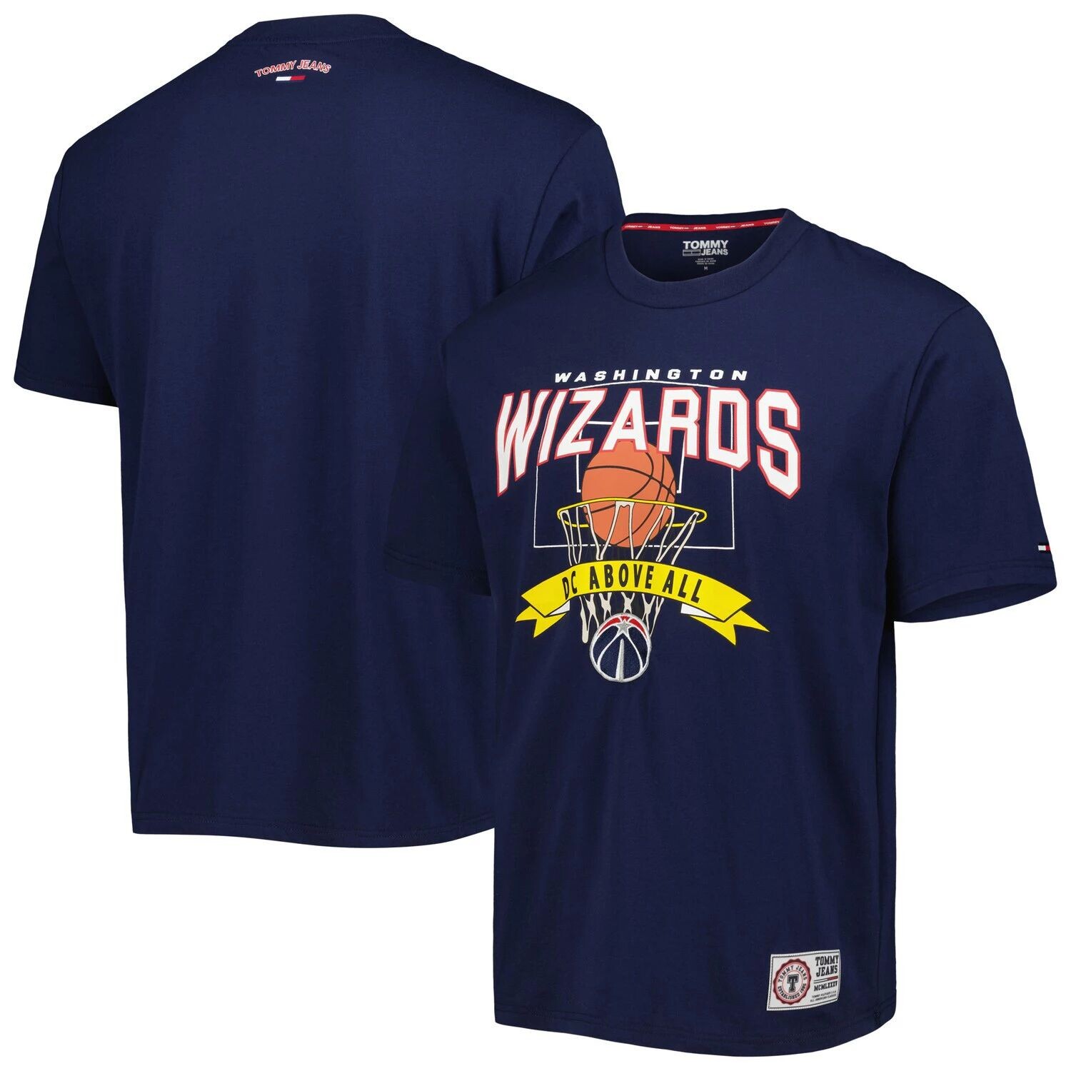 

Мужская темно-синяя футболка Tommy Jeans Washington Wizards Tim Backboard, Синий