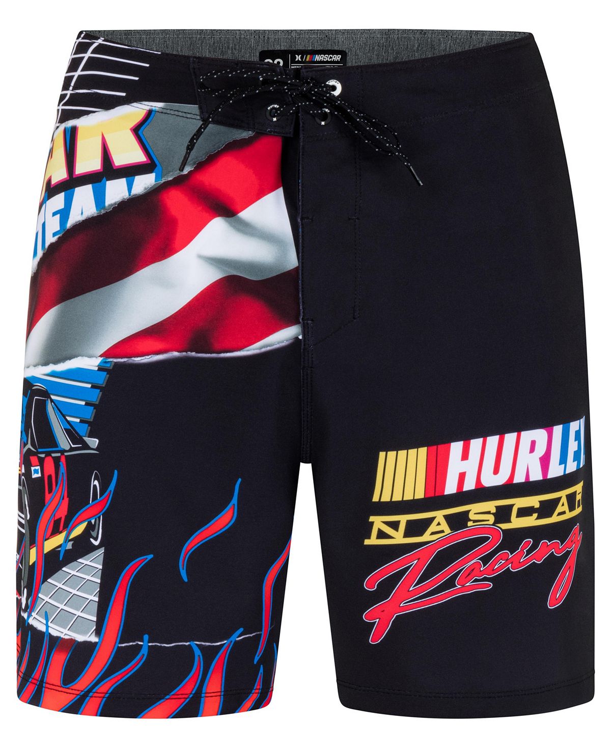 Мужские шорты для досок Phantom Nascar Racing 20 дюймов на шнурке Hurley цена и фото