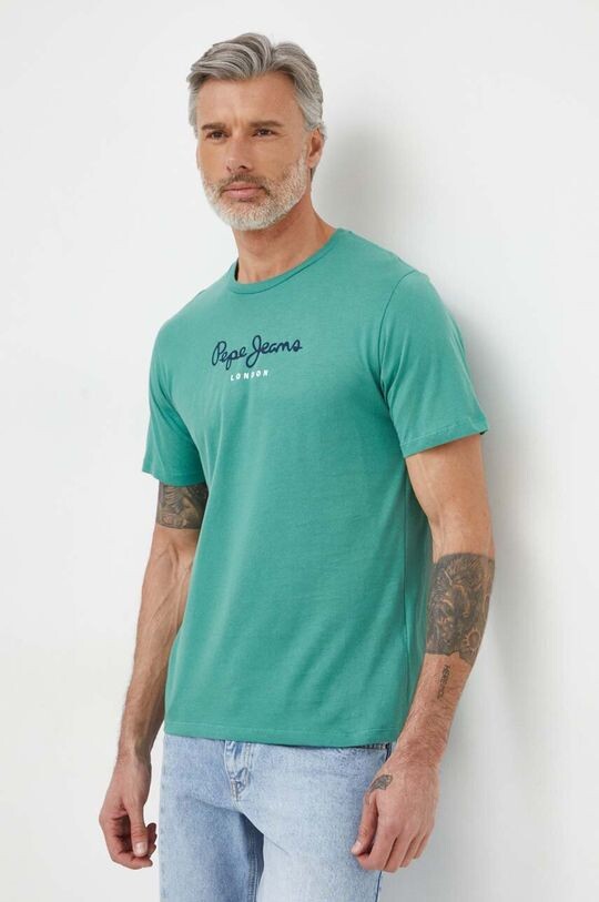 

Футболка Eggo из хлопка Pepe Jeans, зеленый
