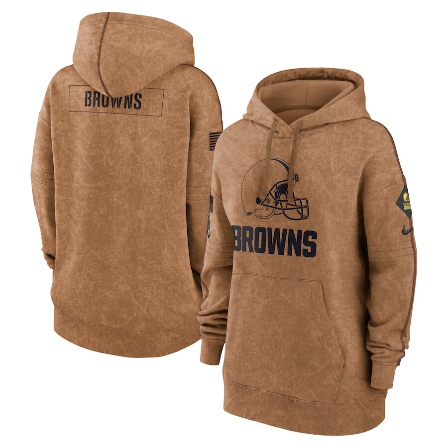 

Пуловер с капюшоном Nike Cleveland Browns, коричневый