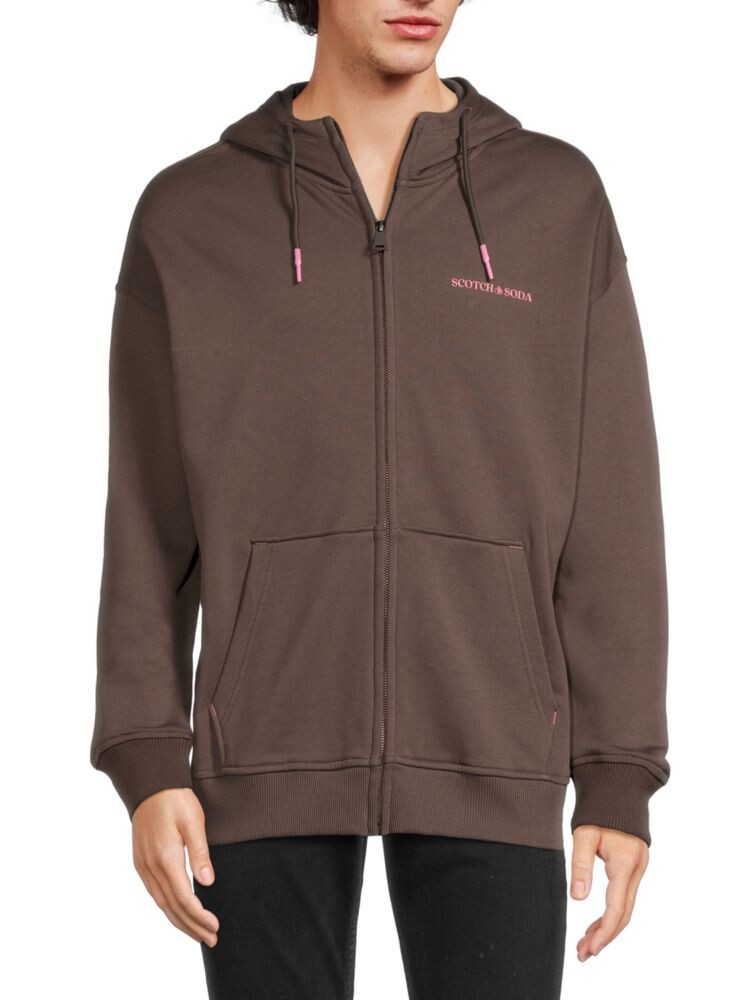 

Толстовка на молнии с кулиской Scotch & Soda, цвет Dark Taupe