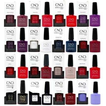 

Гель-лак для ногтей CND Shellac UV Colors Base Duraforce Xpress5 Top Coat 7,3 мл, Серый