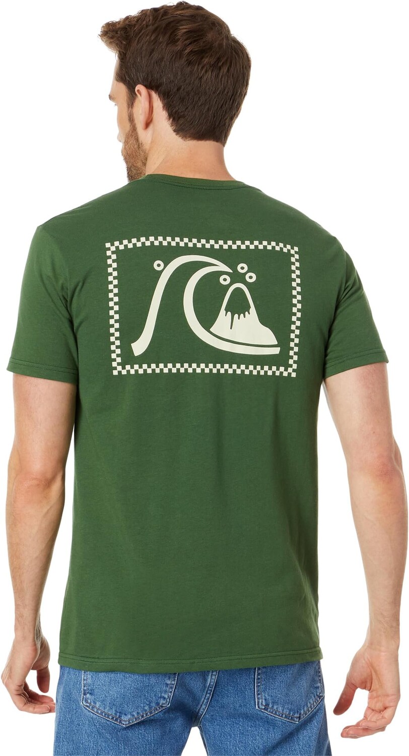 

Оригинальная футболка с коротким рукавом Quiksilver, цвет Greener Pastures