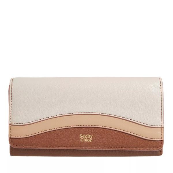 Кошелек long wallet See By Chloé, бежевый