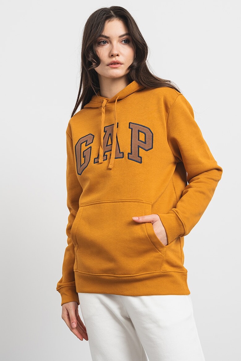 Хлопковая толстовка с логотипом Gap, оранжевый