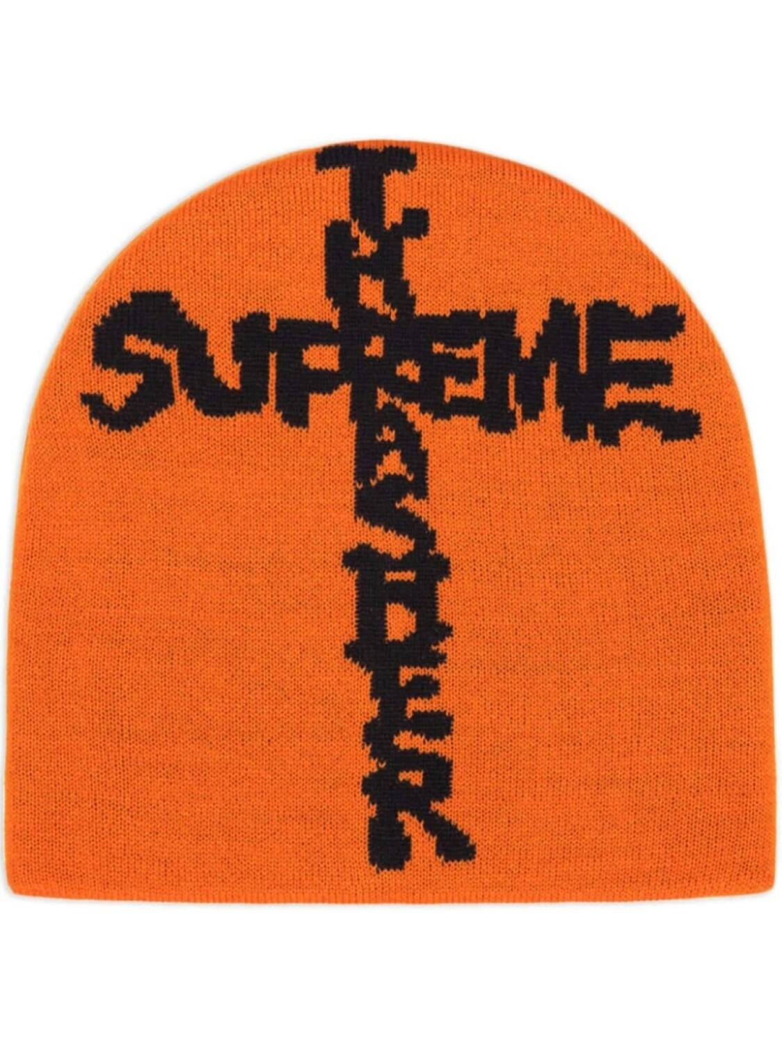 

Supreme шапка бини Orange с логотипом из коллаборации с Thrasher, оранжевый