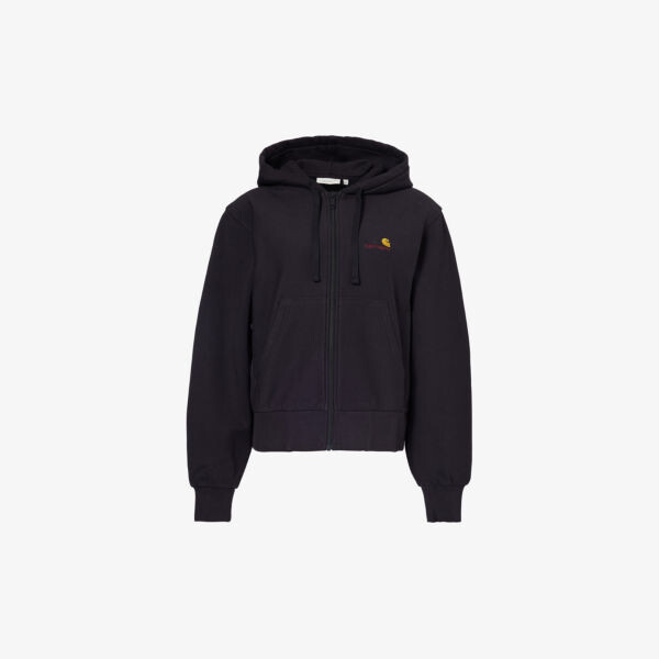 

Толстовка из смесового хлопка с вышитым логотипом american script Carhartt Wip, черный