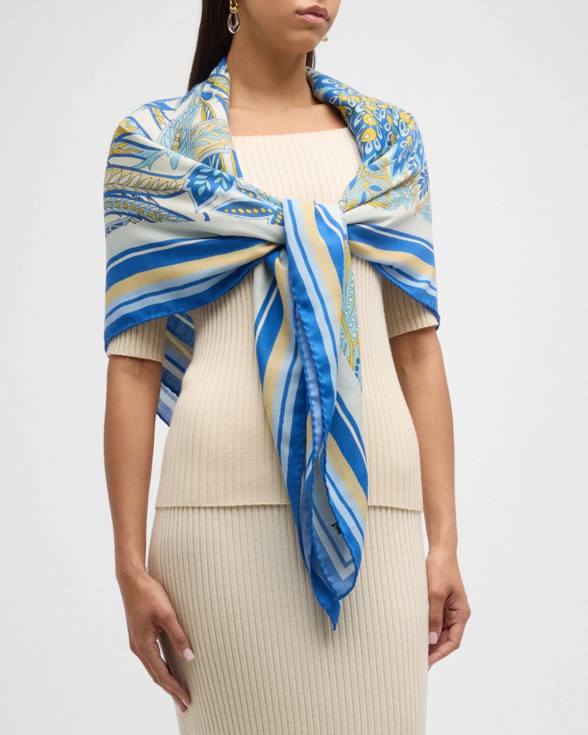

Шарф Amazonia Cobalt из кашемира Rani Arabella, цвет Cobalt