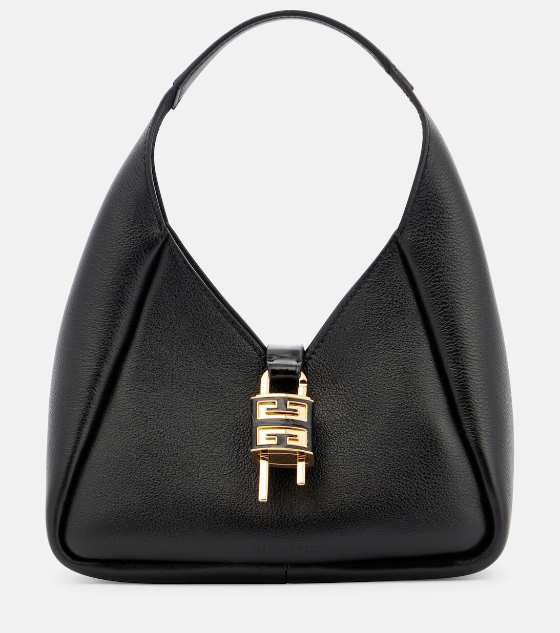

Кожаная сумка через плечо G-Hobo Mini Givenchy, черный